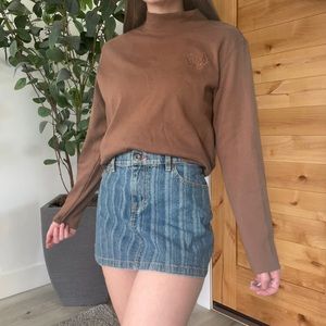 Mock neck pullover